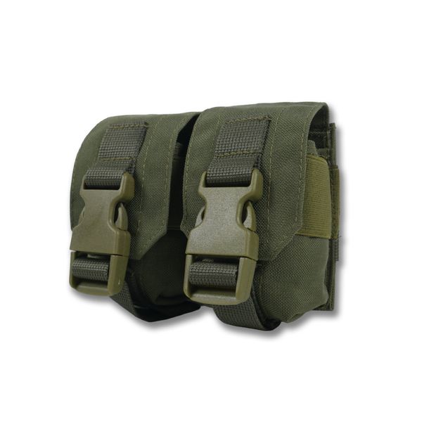 Тактичний підсумок під 2 гранати Kiborg GU Double Mag Pouch Khaki 4072 фото