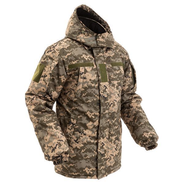 Зимовий комплект: Бушлат Soft Shell Grifon на флісі Піксель + Штани на флісі GRIFON Apex піксель Rip-Stop 01225121 фото