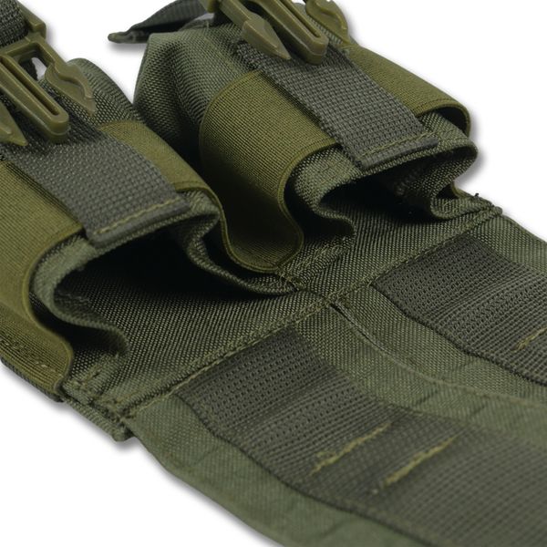 Тактичний підсумок під 2 гранати Kiborg GU Double Mag Pouch Khaki 4072 фото