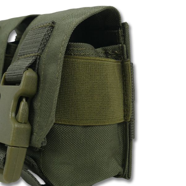 Тактичний підсумок під 2 гранати Kiborg GU Double Mag Pouch Khaki 4072 фото