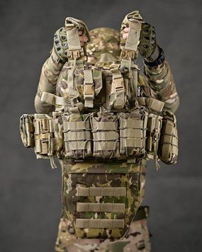 плитоноска 4 быстрых сброса Cordura мультикам ВТ7929 89849 фото