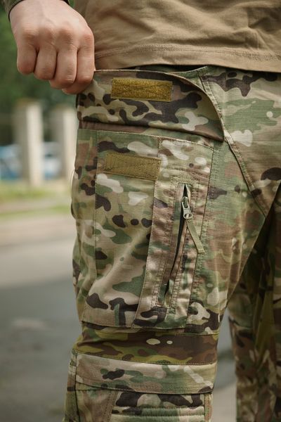 Тактичні штани з наколінниками Kalista Military Full-Pro ріп-стоп мультикам 1389-56 фото
