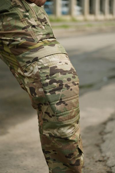 Тактичні штани з наколінниками Kalista Military Full-Pro ріп-стоп мультикам 1389-56 фото