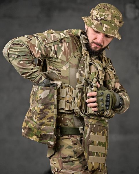 плитоноска 4 быстрых сброса Cordura мультикам ВТ7929 89849 фото
