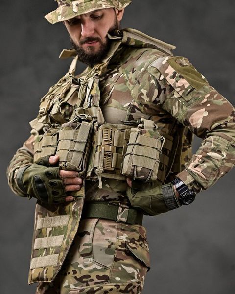 плитоноска 4 быстрых сброса Cordura мультикам ВТ7929 89849 фото