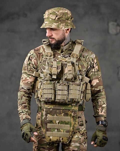 плитоноска 4 быстрых сброса Cordura мультикам ВТ7929 89849 фото