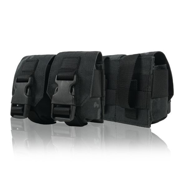 Тактичний підсумок під 2 гранати Kiborg GU Double Mag Pouch Dark Multicam 4071 фото