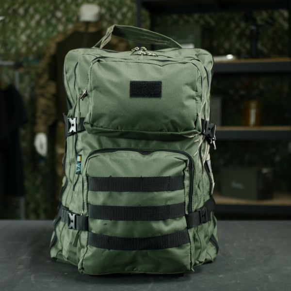 Рюкзак тактический 30 л с системой MOLLE Олива (производство Украина) 6027 фото