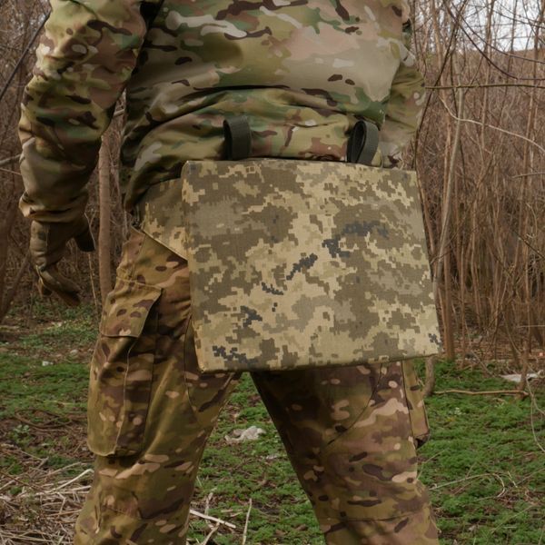 Каремат-сидушка Kiborg 20mm (посилена) Cordura Pixel під бронепакет 2611-0122-00 фото