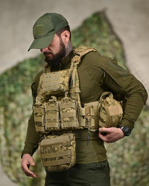 Плитоноска 7.62 з рюкзаком піксельТР6022 95817 фото