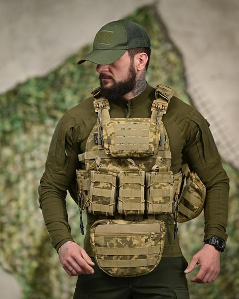 Плитоноска 7.62 з рюкзаком піксельТР6022 95817 фото