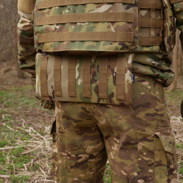 Захист попереку Kiborg з балістичним пакетом 1 клас захисту Militex Multicam 17000 фото