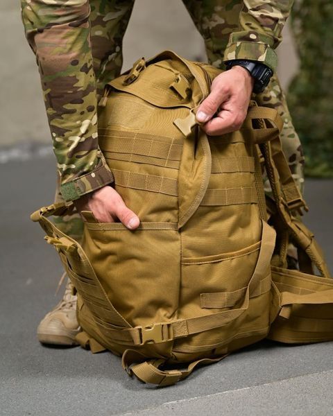 РЮКЗАК З ТРИМАЧЕМ ДЛЯ ШЛЕМУ BADGER OUTDOOR GUNNY 45Л РН3122 16765 фото