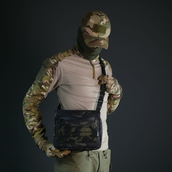 Смарт-сумка через плече Militex Tactic city bag Cordura original USA Чорний Мультикам 2810-0111-00 фото