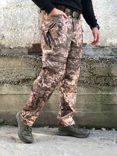 Штани Soft Shell Піксель на флісі VIKING Посилення Колін 04324-60 фото