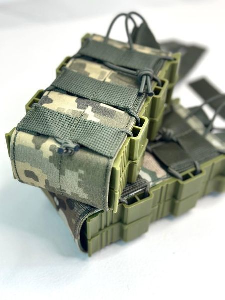 Подвійний Підсумок під магазин (2 ріжка) відкритий твердий 00806-О фото