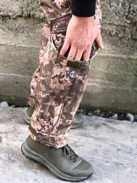 Штани Soft Shell Піксель на флісі VIKING Посилення Колін 04324-60 фото