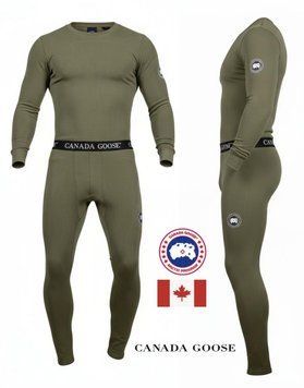 Зимня чоловіча термобудіжка CANADA GOOSE олива ПП8164 93971 фото