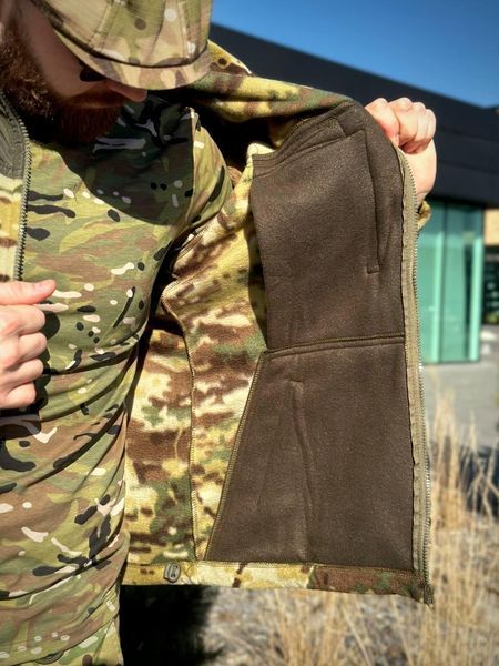 Флісова Кофта МІКРОФЛІС мультикам Military 02593-60 фото