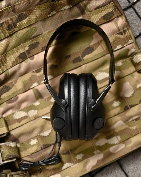 Активные тактические наушники Tactical 6S black ВТ4666 96492 фото
