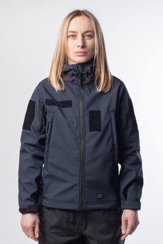 Куртка жіноча Синя Soft Shell Military Lady ДСНС 04396-L фото