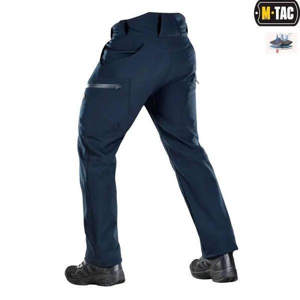 Штани тактичні зимові M-Tac Soft Shell Winter Dark Navy Blue 04175-XS фото