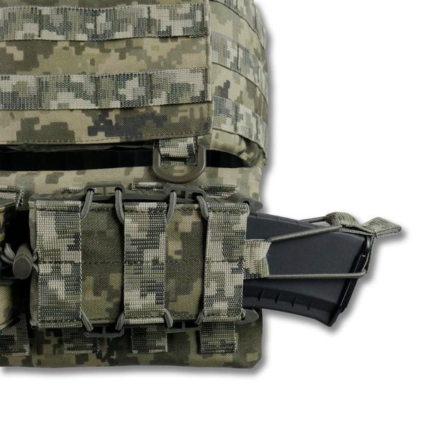 Комплект Плитоноска Kiborg GU Gen.2 з двома підсумками та захистом 1 класу Піксель 45009 фото