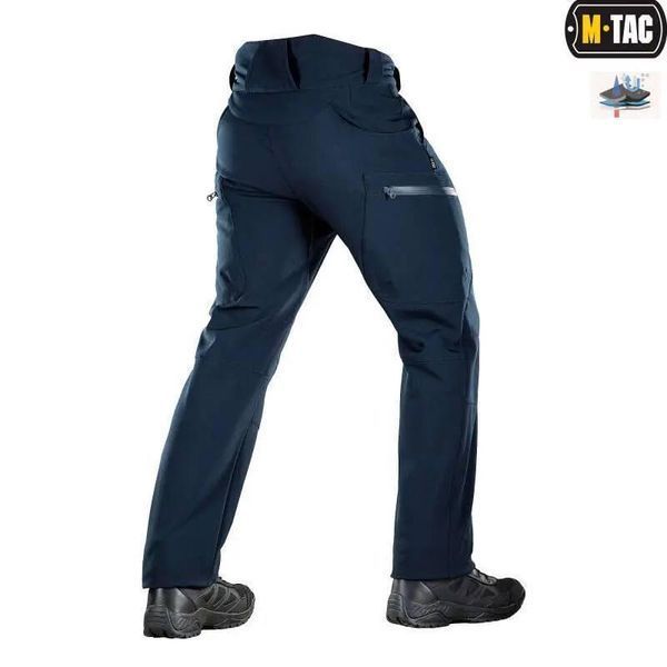 Штани тактичні зимові M-Tac Soft Shell Winter Dark Navy Blue 04175-XS фото
