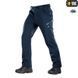 Штани тактичні зимові M-Tac Soft Shell Winter Dark Navy Blue 04175-XS фото 2