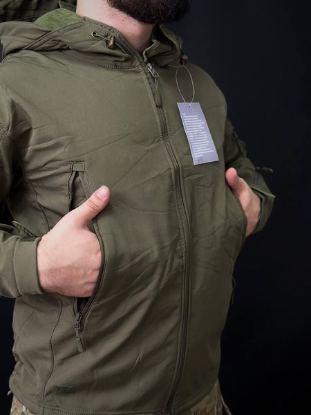 Тактична куртка soft shell olive BITT 01811-3XL фото