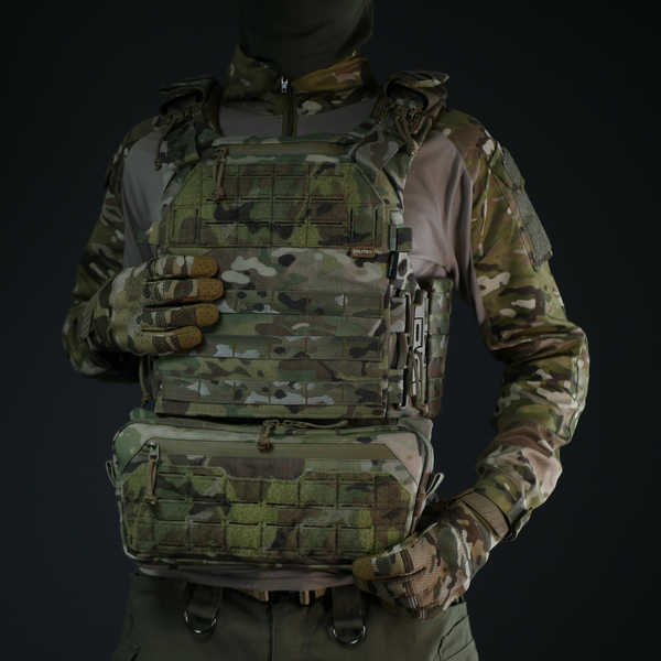 Подсумок под защиту живота Militex Мультикам из Cordura original USA (M) с баллистической защитой 2 класса 17042-2-К фото