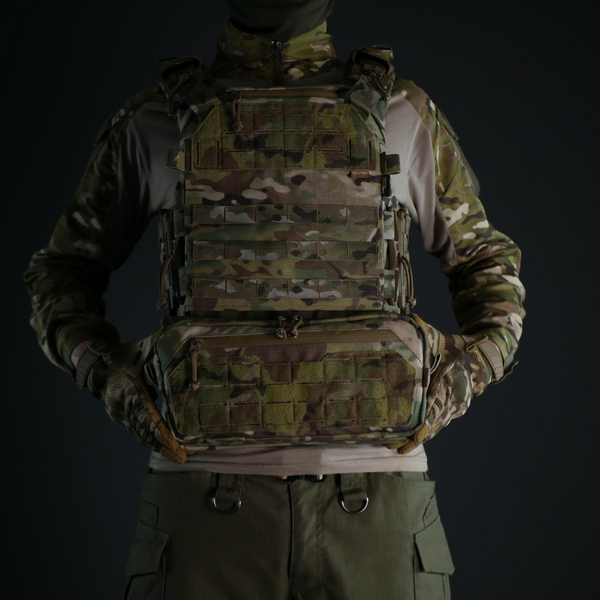 Подсумок под защиту живота Militex Мультикам из Cordura original USA (M) с баллистической защитой 2 класса 17042-2-К фото
