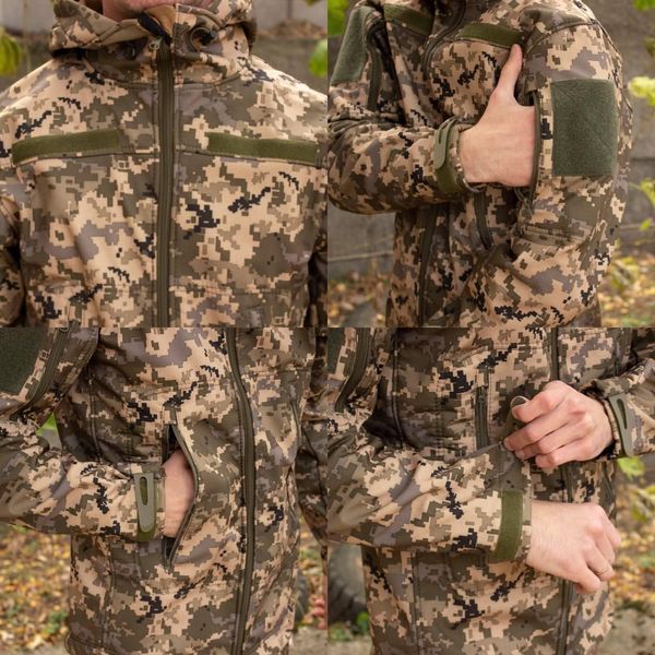 Куртка Soft Shell піксель Софтшелл Демісезон 01547-4XL фото