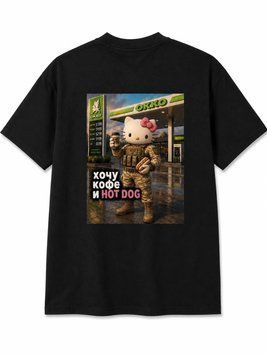 Футболка Чорна Kitty Окко 04876-XL/XXL фото