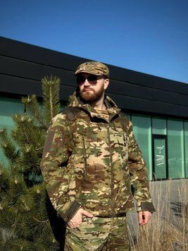 Тактична Куртка мультикам мікрофліс з Капюшоном Military MTP 02792-XXXL фото