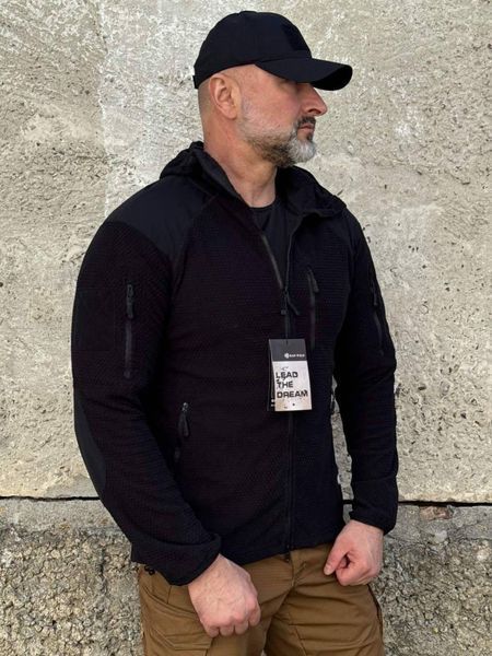 Кофта флисовая *соты* *Han-Wild* Grid Fleece черная 04989-3XL фото
