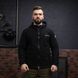 Куртка флисовая мужская с капюшоном Grifon Осло двухсторонний флис черный 01249678 фото 1