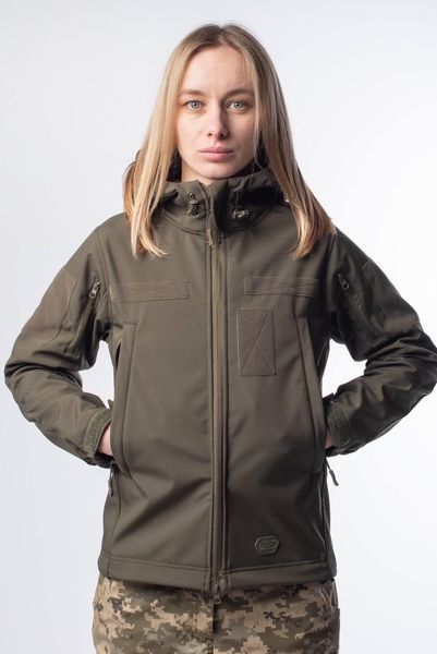 Куртка жіноча Олива Soft Shell Military Lady 04395-L фото