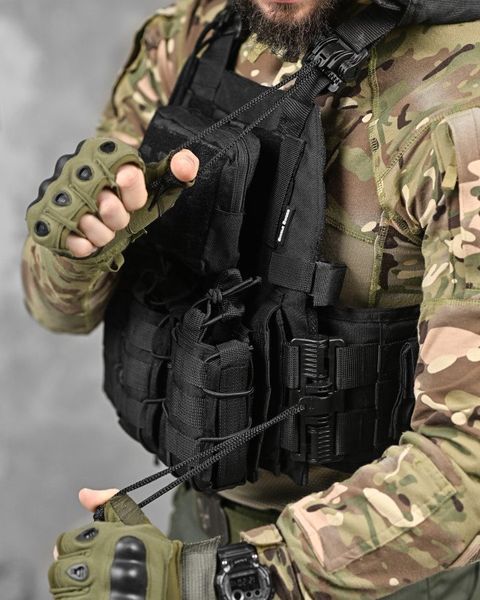 Плитоноска 4 скидання black Single Sword ВТ1096 87517 фото