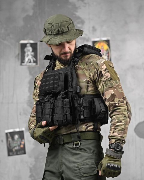 Плитоноска 4 скидання black Single Sword ВТ1096 87517 фото
