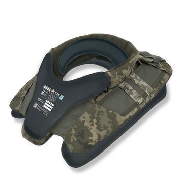 Захист шиї mod. 1 Kiborg з балістичним захистом 2 клас Militex Піксель 17027-2-К фото
