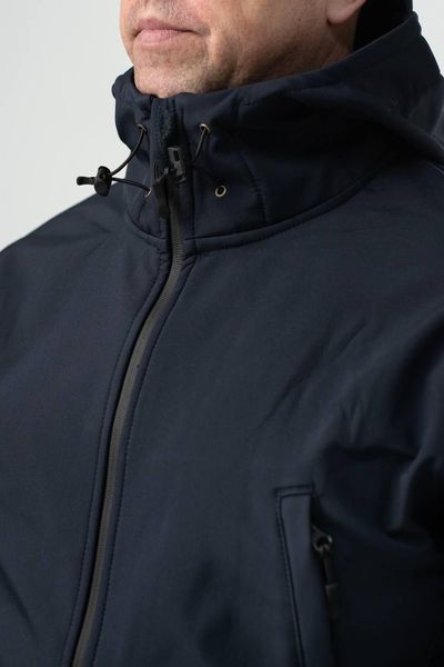 Куртка Soft Shell Синяя Military БАТАЛЫ 05007-5XL фото