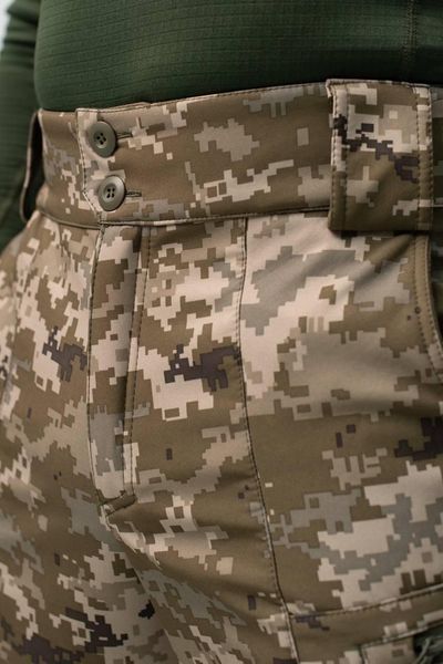 Утеплені Військові штани Soft Shell Military піксель 02612-4XL фото