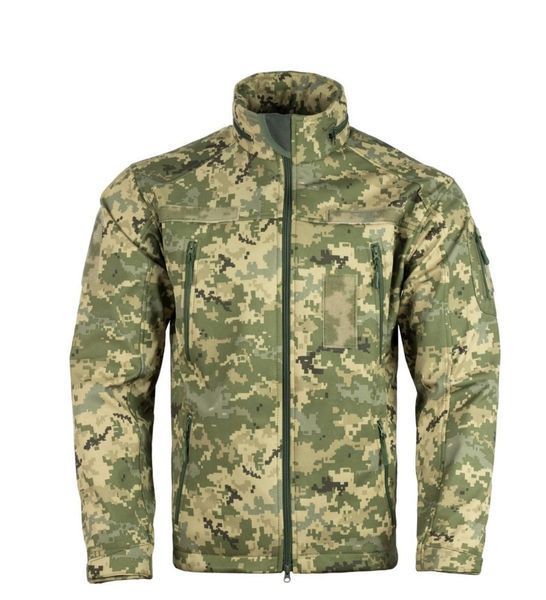Куртка SoftShell з липучками для шевронів піксель V&T 01777-60 фото