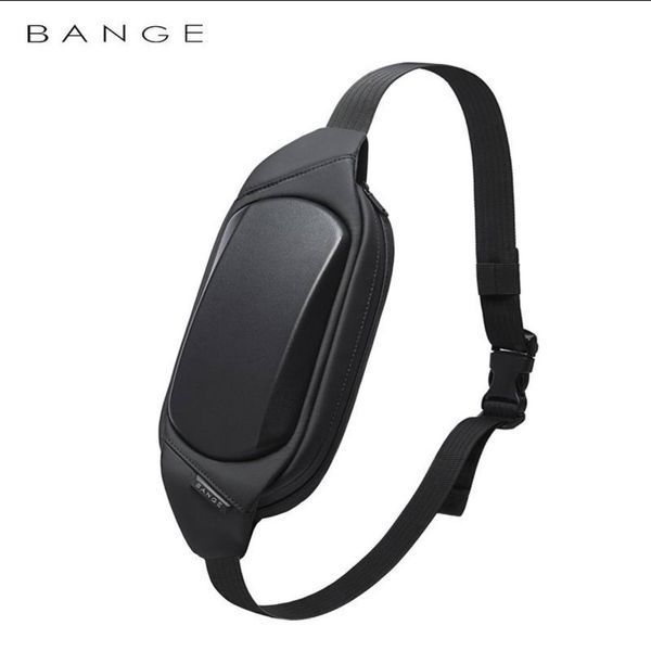 Оригінальна сумка&nbsp;слінг з однією лямкою Bange 7266 Чорна (BGS7266 Black) із захисним каркасом 04614 фото