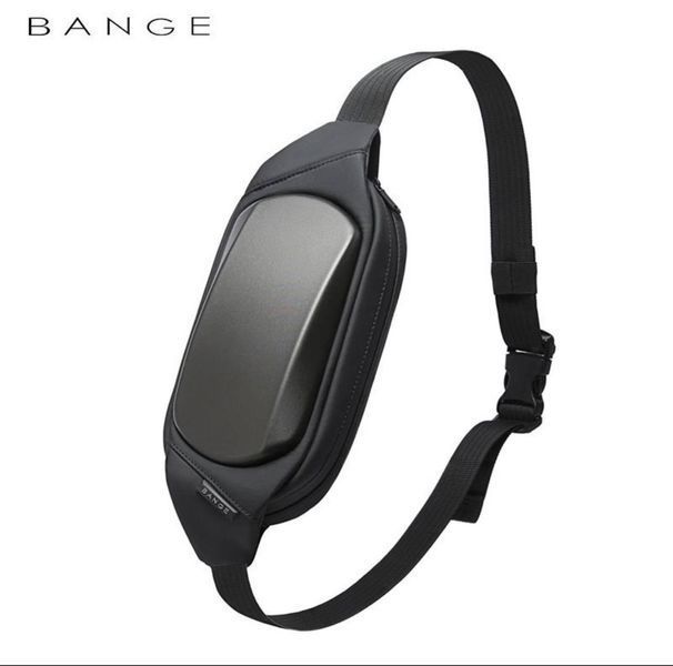 Оригінальна сумка&nbsp;слінг з однією лямкою Bange 7266 Чорна (BGS7266 Black) із захисним каркасом 04614 фото